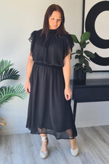 X Label by Homelee Charlie Midi Dress Black From BoxHill