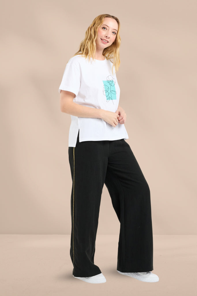 PRE-ORDER Zafina Elena T-Shirt White From BoxHill