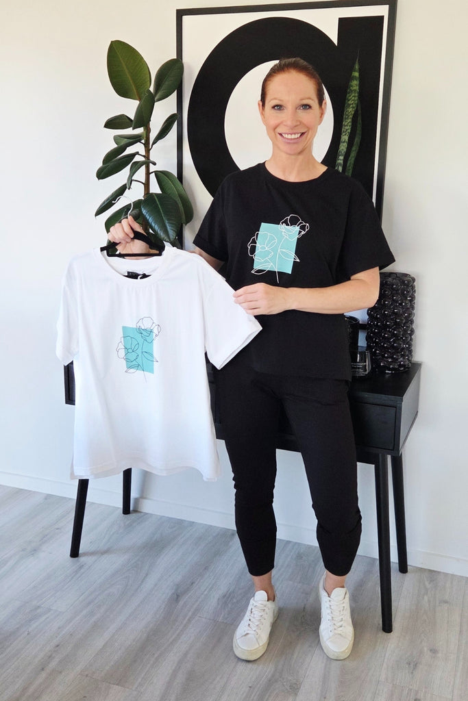 Zafina Elena T-Shirt White From BoxHill