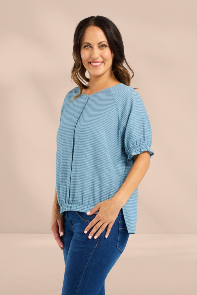 PRE-ORDER Zafina Ella Top Blue From BoxHill