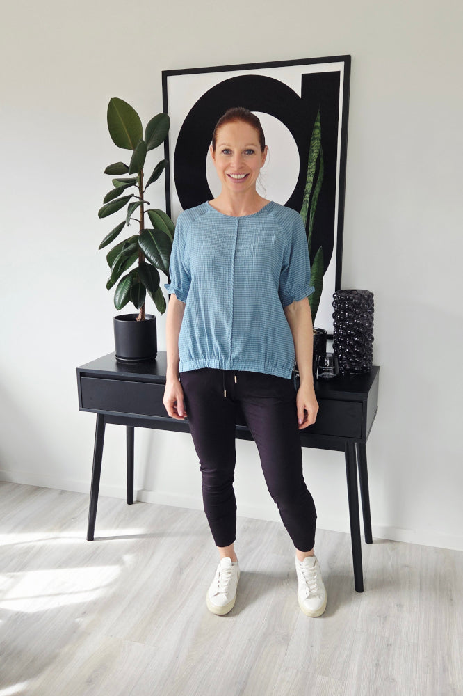 PRE-ORDER Zafina Ella Top Blue From BoxHill