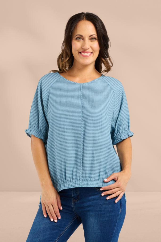 PRE-ORDER Zafina Ella Top Blue From BoxHill