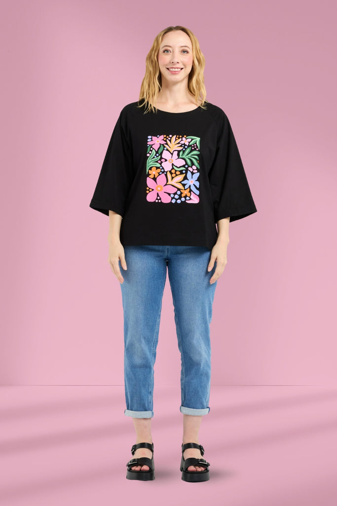 PRE-ORDER Zafina Kate T-shirt Black From BoxHill