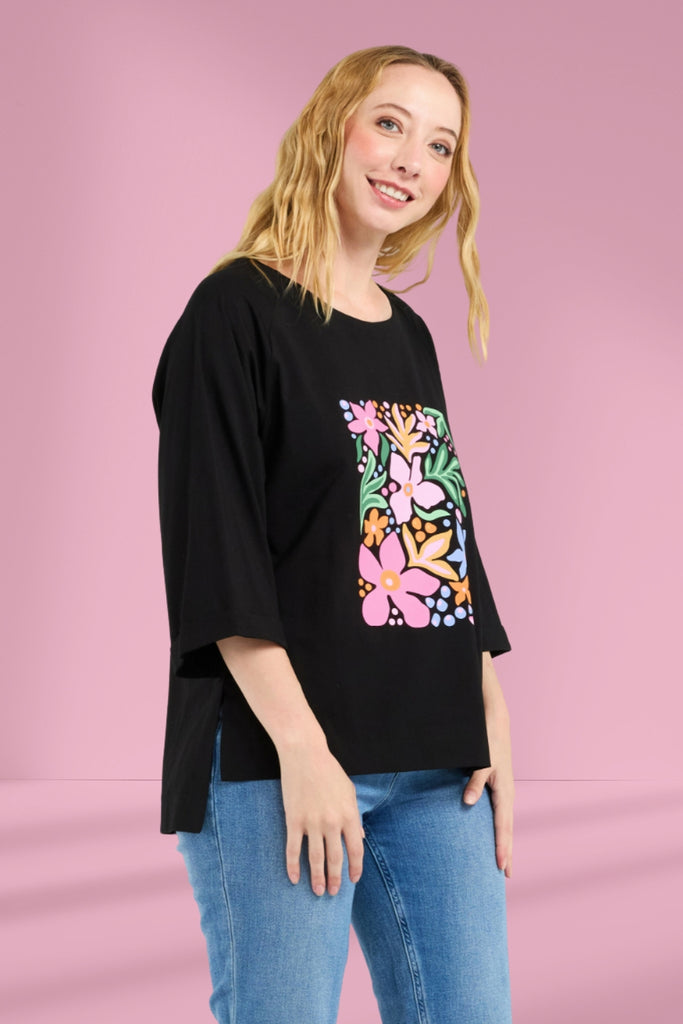 PRE-ORDER Zafina Kate T-shirt Black From BoxHill