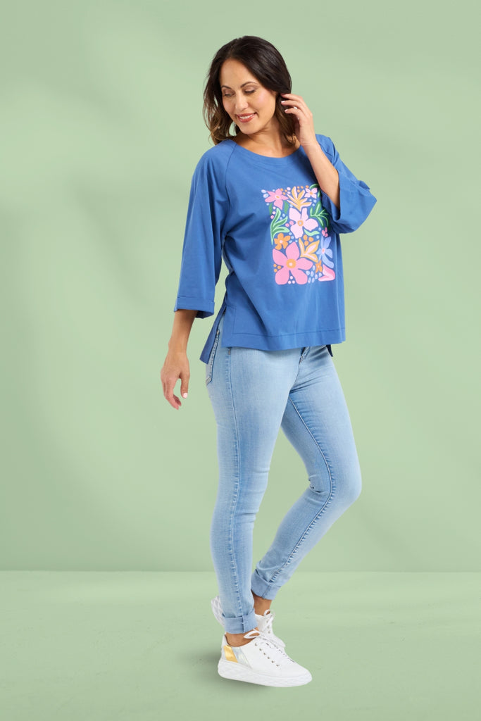 PRE-ORDER Zafina Kate T-shirt Navy From BoxHill