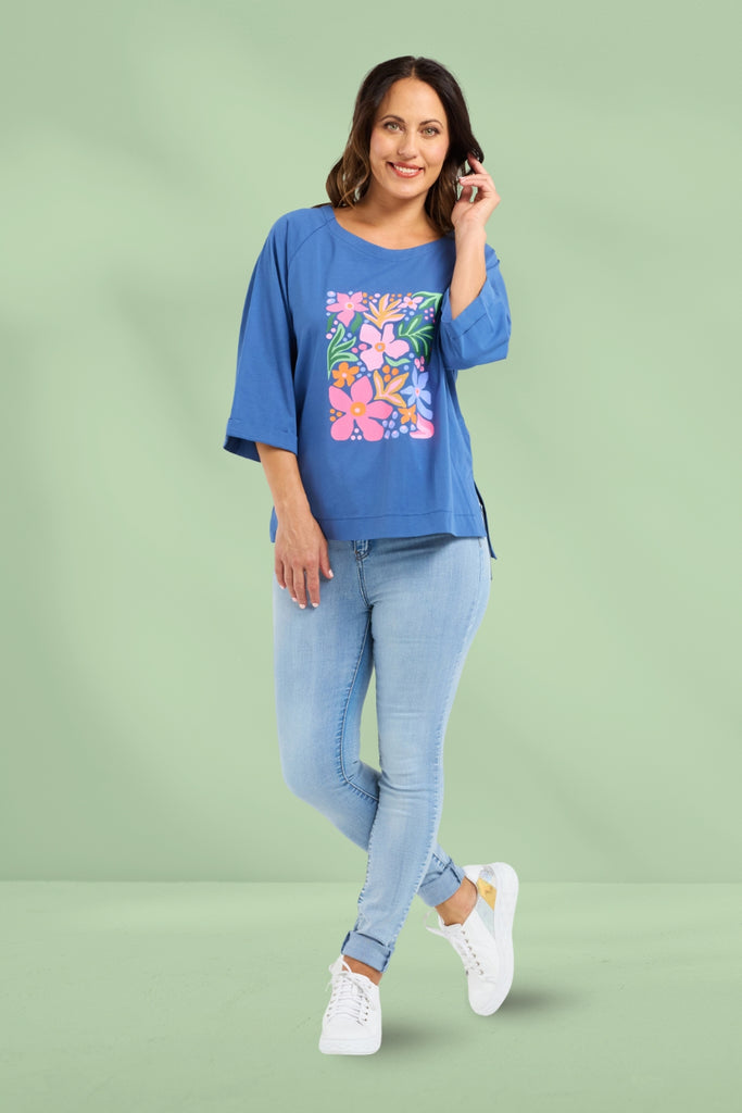 PRE-ORDER Zafina Kate T-shirt Navy From BoxHill