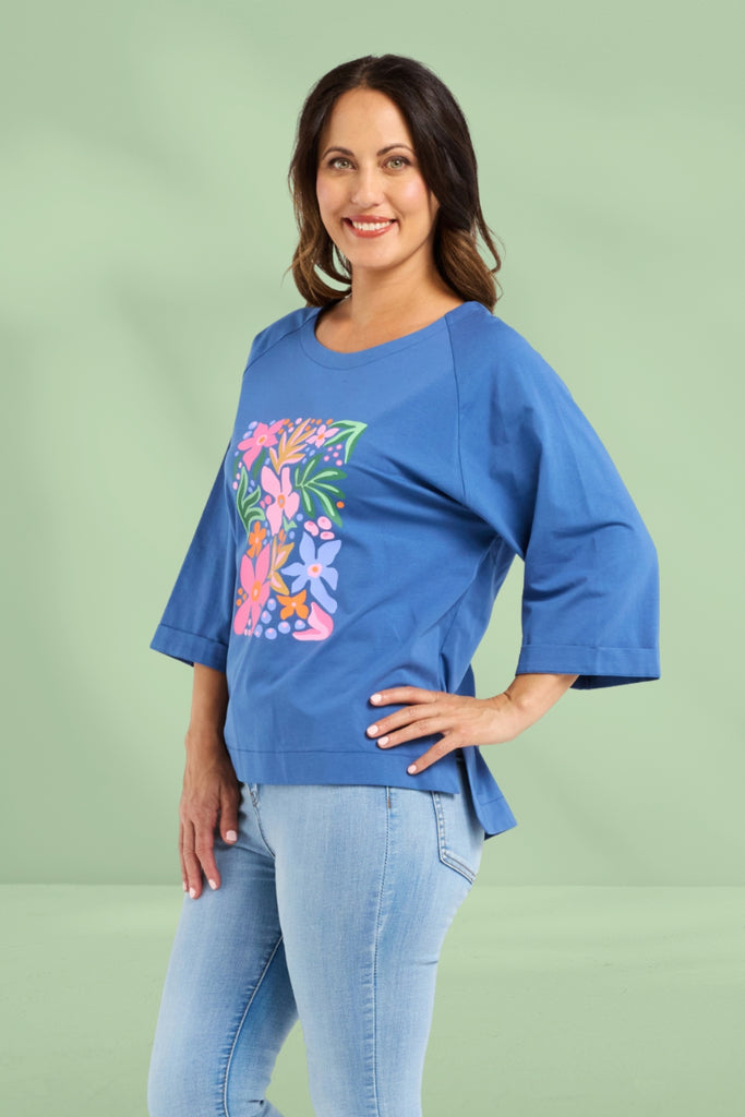 PRE-ORDER Zafina Kate T-shirt Navy From BoxHill