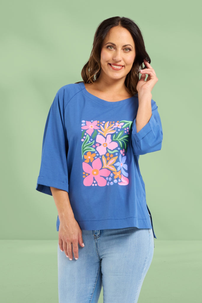 PRE-ORDER Zafina Kate T-shirt Navy From BoxHill