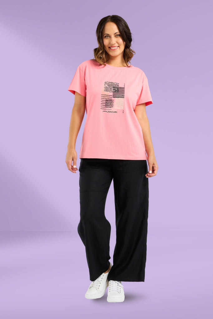 PRE-ORDER Zafina Livia T-shirt Pink From BoxHill