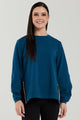 Zafina Louise Jumper Deep Teal From BoxHill
