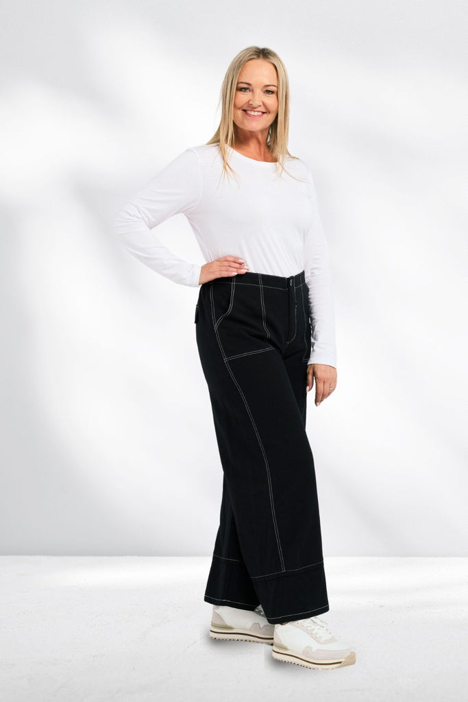 Zafina Ronan Pants Black From BoxHill
