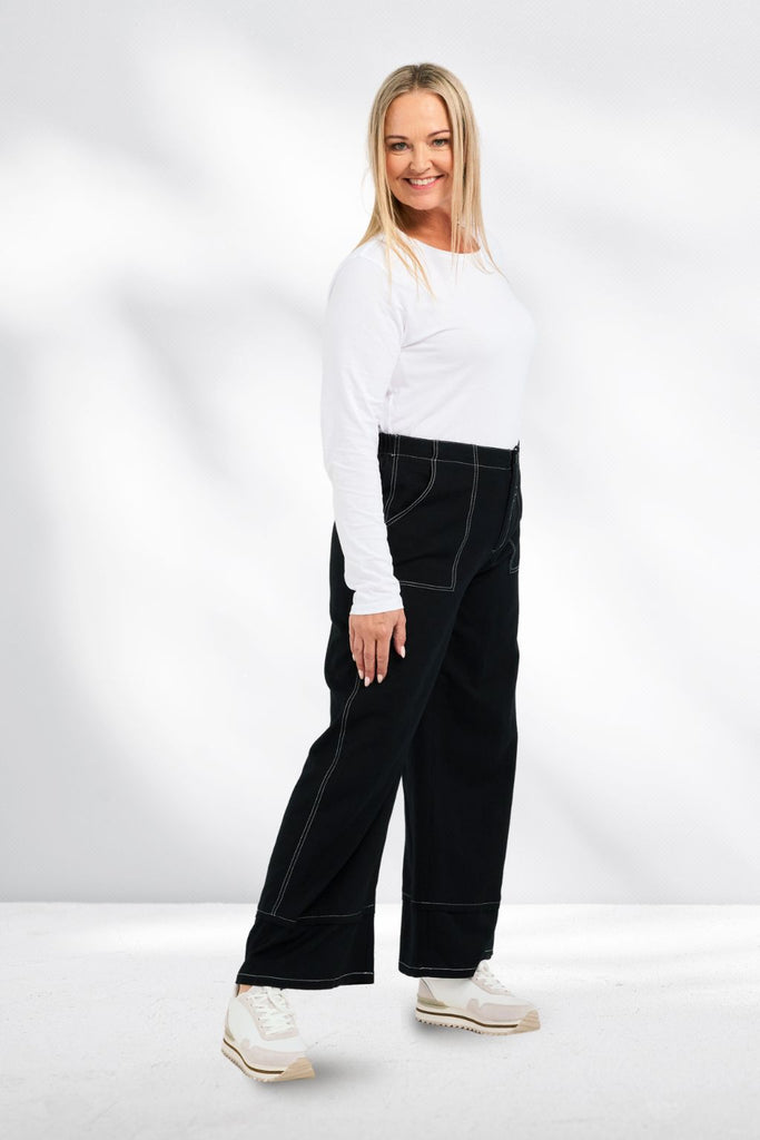 Zafina Ronan Pants Black From BoxHill