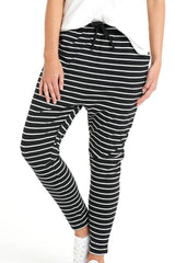 Betty Basics Jade Pants Black White Stripes From BoxHill