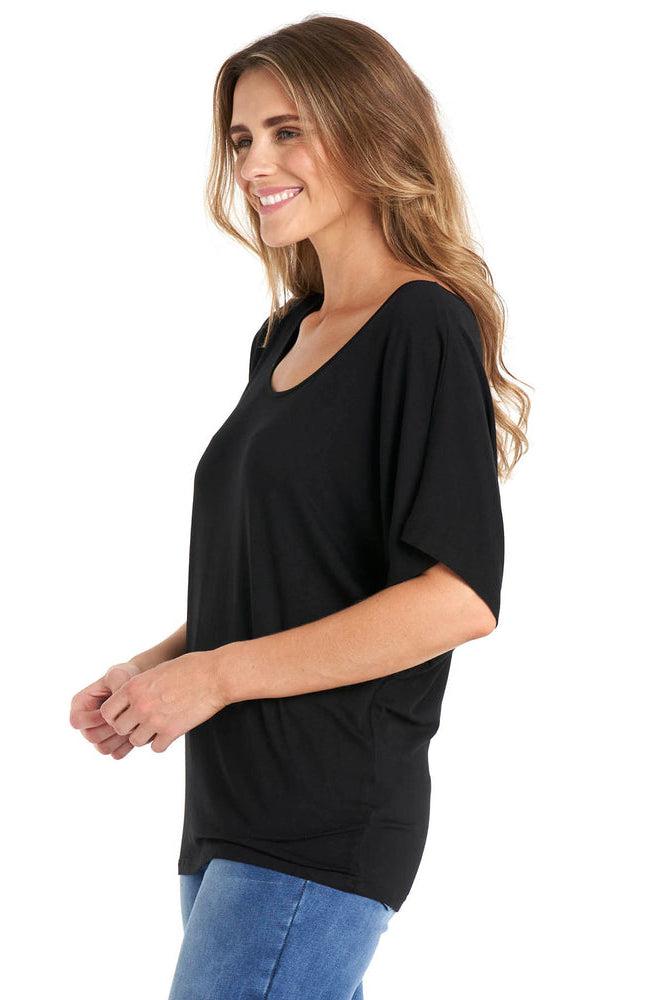 Betty Basics Caia Crew Tee (Black Stripe) main image 1