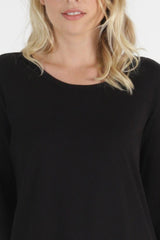Betty Basics Megan Long Sleeve Top Black From BoxHill