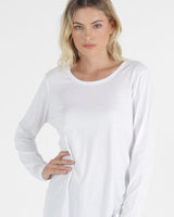 Betty Basics Megan Long Sleeve Top White From BoxHill