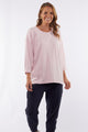 Elm Annie 3/4 Sleeve Tee Pink Lady From BoxHill