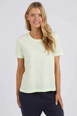 Elm Cindy Short Sleeve Tee Lime From BoxHill
