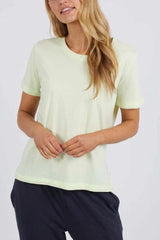 Elm Cindy Short Sleeve Tee Lime From BoxHill