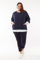 Elm Maizie Sweat Navy From BoxHill