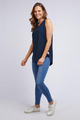 Elm Scoop Tank Navy From BoxHill