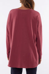 Elm Society LS Tee Plum From BoxHill
