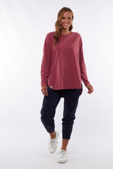 Elm Society LS Tee Plum From BoxHill