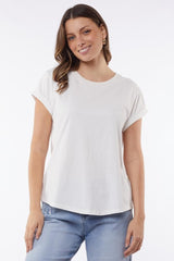 Foxwood Manly Tee White From BoxHill