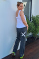 Home-Lee Avenue Pants Charcoal White X From BoxHill
