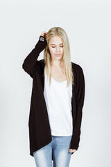 Home-Lee Batwing Cardi Black From BoxHill