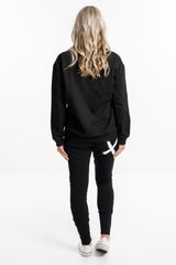 Home-Lee Classic Crew Black with Black X From BoxHill