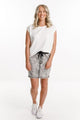 Home-Lee Denim Mini Skirt Grey Wash From BoxHill