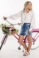 Home-Lee Denim Mini Skirt Snow Wash From BoxHill