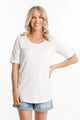 Home-Lee Long Tee White From BoxHill