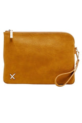Home-Lee Oversized Clutch Mustard One Size Mustard From BoxHill