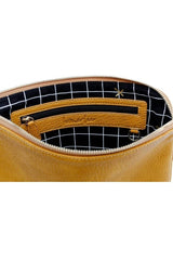 Home-Lee Oversized Clutch Mustard One Size Mustard From BoxHill