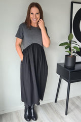 Homelee Margot Dress Charcoal Black From BoxHill