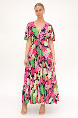 Label of Love Koko Frill Sleeve Maxi Dress Floral From BoxHill