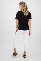 Macjays Roam Crop Pants in Faille White From BoxHill
