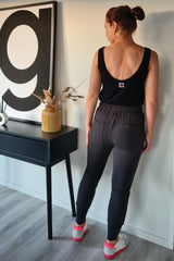 Moke Violet Pants Charcoal From BoxHill
