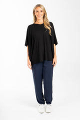 PQ Collection Hi Low Miracle Black Top From BoxHill