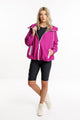 Rose Road Hardshell Jacket Ruby Rose with Floating Roses From BoxHill