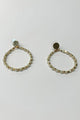 Stella and Gemma Bead Hoop Earrings White Gold One Size White Gold From BoxHill
