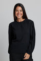 Stella and Gemma Kennedy Blouse Black Dobby From BoxHill