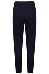 Vassalli Merino Relaxed Pull On Pants with Half Elastic Cuff Ink From BoxHill