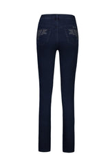 Vassalli Mid Blue Patterned Pocket Jeans From BoxHill