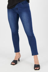 Vassalli Skinny Leg Ankle Grazer Jeans Blue From BoxHill