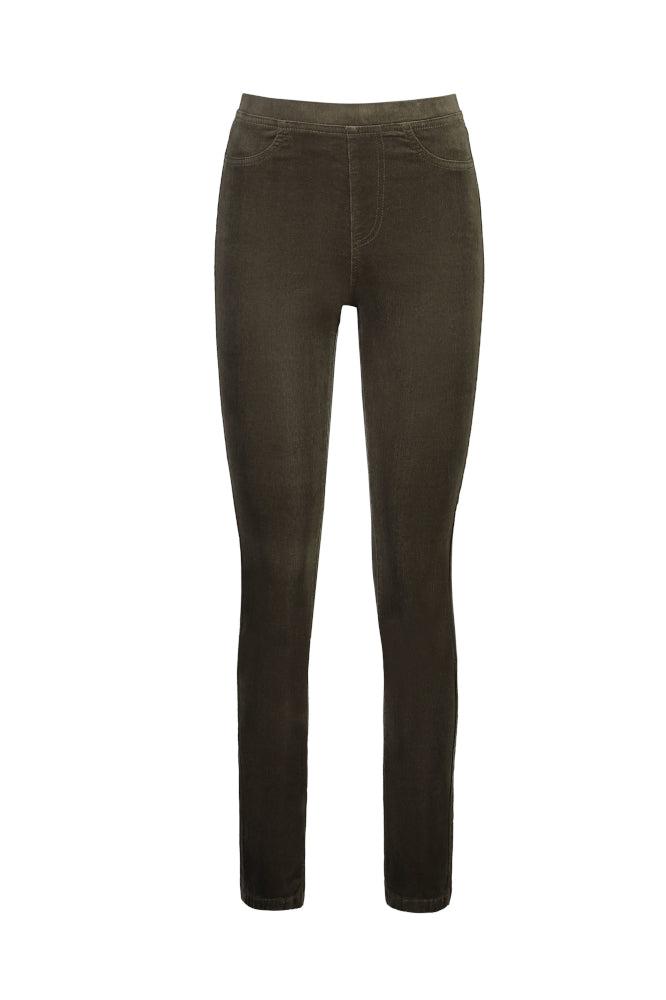 Vassalli Slim Leg Cord Pull On Leggings Seaweed From BoxHill