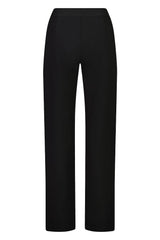 Vassalli Wide Leg Dress Pants with Elastic Back Waistband Black From BoxHill